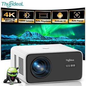 ThundeaL 휴대용 풀 HD 프로젝터 TD85W TD85SE 빔 프로젝터 안드로이드 WiFi 홈 시어터 미니 프로젝터 TD85 2K 4K 비디오 영화
