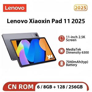 오리지널 새 레노버 샤오신 패드 11 2025 탭 128GB 256GB ROM MTK 디멘시티 6300 11인치 2.5K 화면 7040mAh WIFI 안드로이드 패드 태블릿