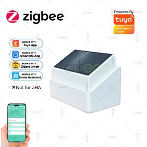 2in1 지그비 레인 센서, 스마트 라이프 투야 앱 또는 지그비 2MQTT 자동화용 밝기 감지 기능 탑재 강우량 감지기