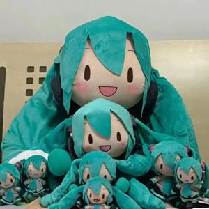 하츠네 미쿠 푸푸 인형 초대형 50cm 봉제 인형 고품질 스팟 베개 장식 선물 매직 퓨처 인형 베개