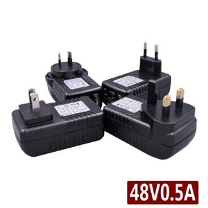 POE 벽 플러그 Poe 인젝터 이더넷 어댑터, CCTV IP 카메라 PoE 전화 전원 공급 장치, 미국 EU AU UK 플러그, 48V 0.5A, 24 W