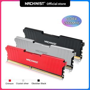 MACHINIST DDR4 RAM 8GB 16GB 2133HMz 2666HMz 3200mhz 데스크탑 메모리(방열판 포함) 모든 마더보드용 DDR4 RAM PC DIMM