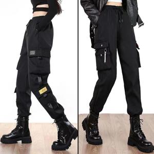 조깅 여성 캐주얼 스포츠 운동복 소녀 힙합 streetwear 여성 패션 조깅 lasies 플러스 사이즈 S-5XL 카고 바지