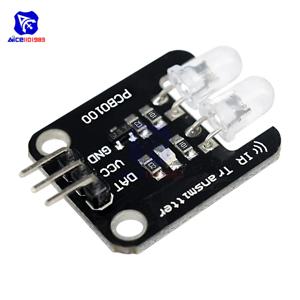 Diymore PCB0100 Arduino 전자 빌딩 블록용 2 채널 적외선 송신기 모듈 IR 송신기