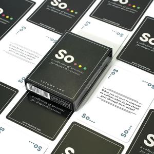 하이 퀄리티 So 카드 대화 스타터-특별한 스타일의 질문 카드 게임, 성인 및 가족용 파티 레저 보드 게임