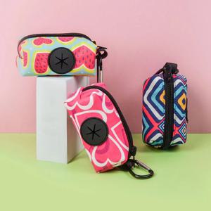 1개/2개 개를 산책할 때 청소하기 쉬운 재미있는 프린트가 있는 귀여운 애완동물 배변 봉투(줄 없음 및 쓰레기 봉투)