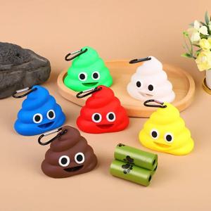 1pc 크리 에이 티브 애완 동물 제품 개 화장실 가방 디스펜서 쓰레기 봉투, 동물 거름 청소를위한 휴대용 쓰레기 껍질 홀더
