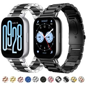 Redmi Watch 5 용 스테인레스 스틸 스트랩 Xiaomi Redmi Watch 5 Lite 남성용 여성용 Correa 용 액티브 라이트 밴드 금속 팔찌 시계 밴드
