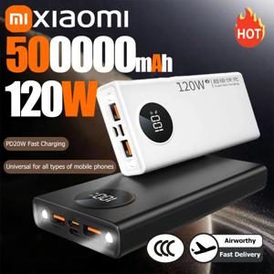 Xiaomi 50000mAh 보조베터리 120W 고속 충전 대용량 휴대용 배터리 충전기 iPhone Samsung Huawei 용 Moblie 보조베터리