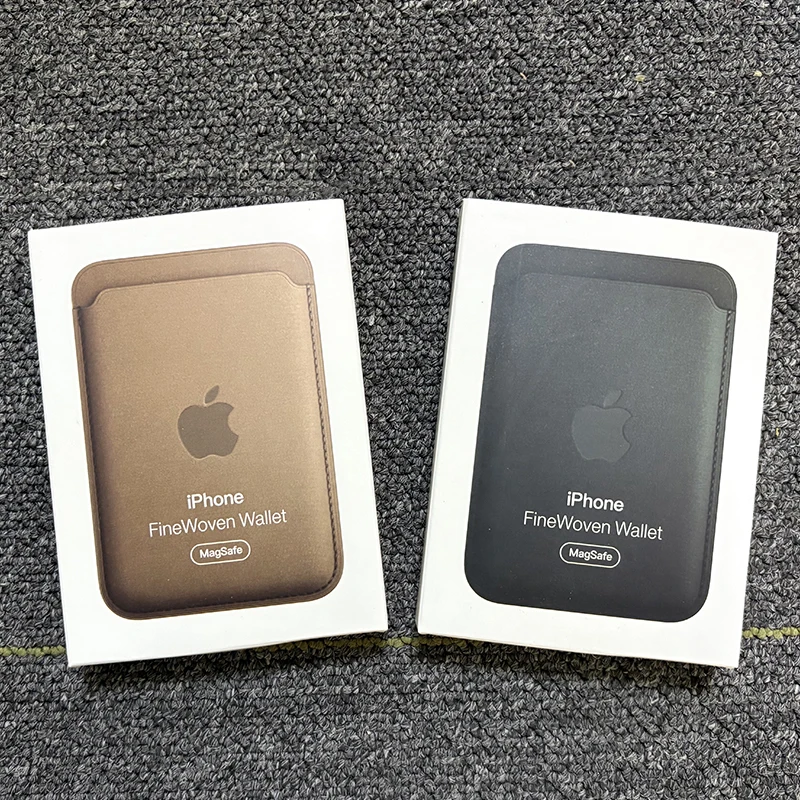공식 박스 포함 Finewoven 카드 지갑 케이스 iPhone 15 16 Pro Max Plus For Apple 14 13 12 Pro Strong Magnetic Magsafe 커버
