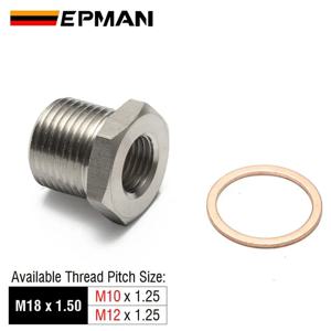 EPMAN 배기 O2 산소 센서 스페이서 감속기 어댑터, M18 x 1.5mm-M12 x 1.25mm / M10 x 1.25mm EPCGQ95