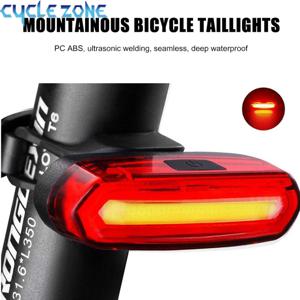 자전거 미등 MTB 자전거 후미등, USB 충전식 LED 사이클링 자전거 경고등, 산악 자전거 램프