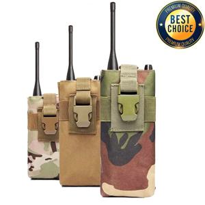 전술 Molle 라디오 워키 토키 주머니 물병 홀더 포켓 야외 스포츠 캠핑 라디오 잡지 Mag Pocket