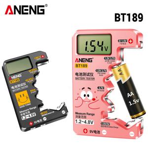 ANENG BT189 C,AA,AAA,D,N,9V 6F22 배터리 용 범용 배터리 테스터 1.5V 3V 버튼 셀 배터리 표시기 전동 공구