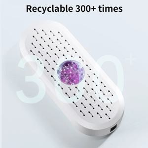 재사용 가능한 휴대용 흡습성 기계 미니 공기 제습기, USB 충전 습기 흡수 제습기, 옷장 신발 캐비닛용