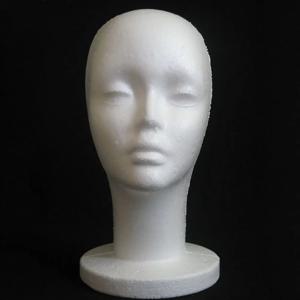 여성 스티로폼 마네킹 마네킹 머리 모델 폼 가발 머리 안경 디스플레이