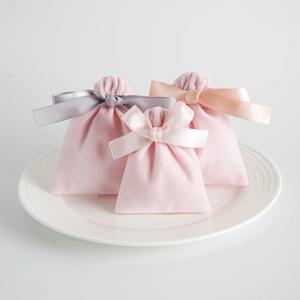 10 개/몫 핑크 대량 벨벳 리본 쥬얼리 선물 가방 캔디 파티 결혼식 FavorsTravel 주최자 스토리지 Drawstring 먼지 파우치