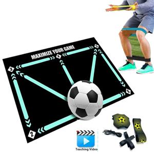 90cm 축구 훈련 매트 내구성 미끄럼 방지 접이식 어린이 성인 드리블 훈련 매트 축구 훈련 실내 Ourdoor 장비