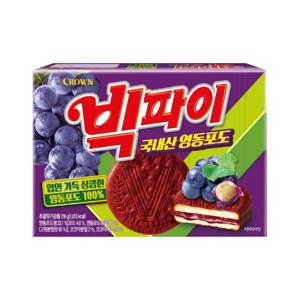 크라운 빅파이 영동포도 216g