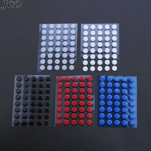 JCD 40Pcs 6.5mm 직경 0.8mm 두께 작은 점 Logitech 고무 마우스 발 글라이드 피트 스티커 용 범용 마우스 스케이트