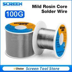 Mechanic HX-T100 납땜 와이어 가벼운 로진 코어 100g 0.3mm 0.4mm 0.5mm 0.6mm 0.8mm 1mm 1.2mm 아이폰 삼성 수리 도구