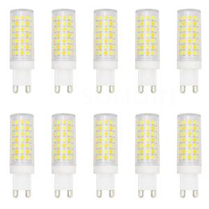 10개 G9 LED 전구 7W 9W 12W 15W 18W 디밍 가능 램프 세라믹 전구 50W 할로겐 램프 교체용 가정용 110/220V