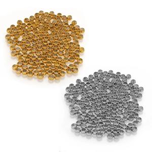 100-200pcs 1.5 2 2.5 3mm 스테인레스 스틸 스토퍼 스페이서 비즈 DIY 쥬얼리 만들기 용품에 대 한 볼 크림프 엔드 비즈 위치