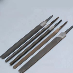 5Pcs 6 인치 산업용 강철 파일 세트 금속 가공 목공 용 플랫/라운드/하프 라운드/삼각형/사각형 강철 Rasp 파일 플랫