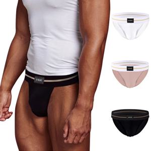 1/2/3 PCS 팬티 남성 원활한 엉덩이 디자인 Mens Underwaer 슈퍼 대형 와이드 5cm 탄성 밴드 독립 Codpiece 소년 짧은 바지