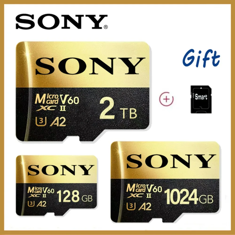 새로운 소니 2TB 메모리 카드 1TB 고속 풀 HD 비디오 512GB 미니 SD 카드 256GB 128GB 64GB 전화/태블릿/PC 용 최신 마이크로 카드
