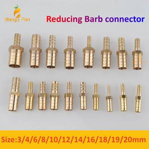 1pcs 황동 2 웨이 감소 스트레이트 호스 바브 가시 파이프 피팅 감속기 구리 커플러 커넥터 어댑터 4 19 6mm-3mm 8mm-10mm