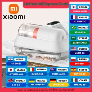XIAOMI MIJIA 먼지 진드기 진공 청소기 Pro,14kPa 사이클론 흡입력, LED 스마트 디스플레이, UV 살균, 휴대용 진공 청소기