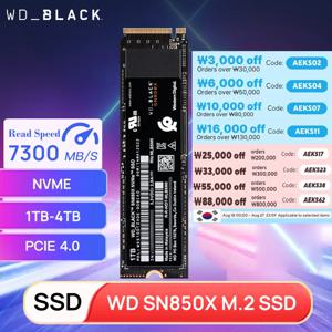 Western Digital SN850X 1TB 2TB 4TB WD_BLACK M.2 2280 NVMe PCIe Gen 4.0x4 SSD 게임용 컴퓨터 노트북 PS5용 솔리드 스테이트 드라이브