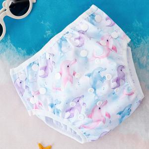 1pc 아기 수영 기저귀 재사용 가능한 빨 및 조절 가능 수영 레슨 및 베이비 샤워 선물 천 기저귀 풀 바지