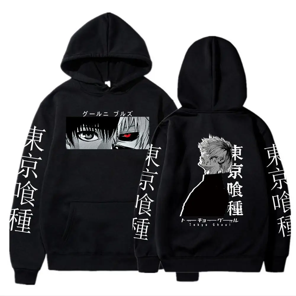 Anime Tokyo Ghoul Ken Kaneki 만화 까마귀 풀오버 탑 긴 소매 Ken Kaneki 만화 캐주얼 패션 풀오버 스웨트