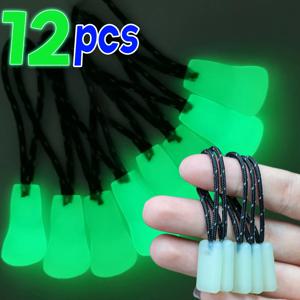 12-1개 야광 지퍼 풀 키트 마커, 코트, 재킷, 배낭, 텐트 지퍼, 야외 배낭, 핸드백용 야광
