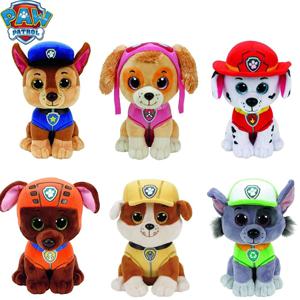 23cm Paw Patrol 봉제 인형 체이스 마샬 스카이 애니메이션 피규어 귀여운 강아지 인형 장난감 부드러운 장식 어린이 생일 선물