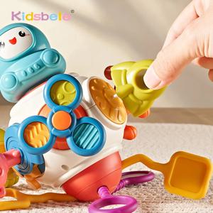 1 세 소녀를위한 몬테소리 감각 장난감 아기 바쁜 큐브 교육 학습 Fidget 장난감