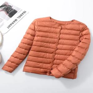 NewBang Matt 패브릭 라이트 자켓 여성 울트라 라이트 다운 자켓 여성 슬림 윈드 브레이커 칼라 없음 경량 웜 코트