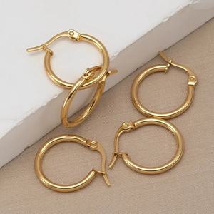 10pcs 20mm 스테인레스 스틸 귀걸이 Jewlery 만들기 DIY 구성 요소 액세서리에 대한 오픈 귀 반지