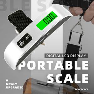 1pcs 휴대용 디지털 LCD 수하물 규모 110lb 50kg 전자 교수형 가방 여행 무게 수하물 가방 무게 균형