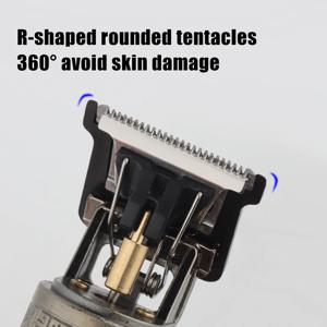 2025 T9 HairClipper 수염 면도 바디 헤어 트리머 가위 전기 기계 남자 이발 기계 0mm 이발사 면도기 드래곤 조각