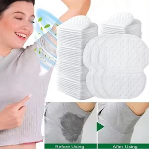 20-100pcs 겨드랑이 땀 패드 일회용 겨드랑이 땀 흡수 스티커 통기성 보이지 않는 땀 방지 의류 스티커
