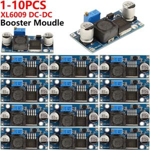 1-10PCS XL6009 4A 부스트 컨버터 스텝 업 조정 가능한 15W 5-32V ~ 5-50V DC-DC 전원 공급 장치 모듈 LM2577 스텝 업 모듈