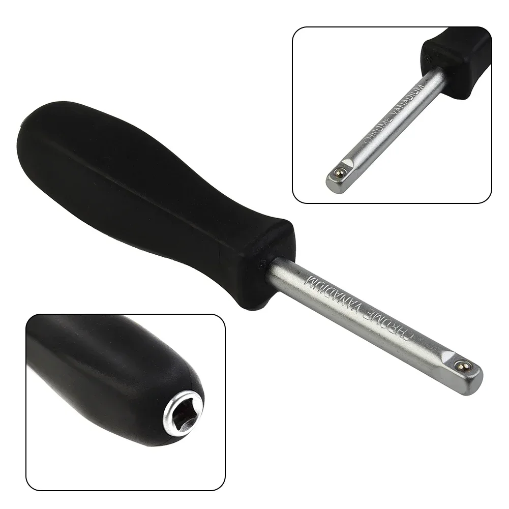 150mm 스패너 1/4인치 암 네모 드라이브 핸들 소켓 렌치 (소형 플라잉 래칫 렌치용 슬라이드 로드 AD 커넥터 포함)