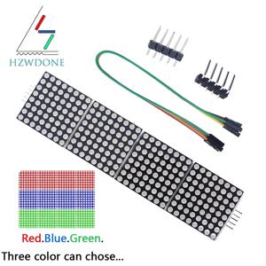 HZWDONE MAX7219 도트 매트릭스 모듈 제어 단일 칩 마이크로컴퓨터 모듈 4-in-1 디스플레이 5P 라인