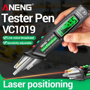 ANENG VC1019 12V-1000V 지능형 음성 방송 테스터 펜 전선 감지기적외선 센서 위치 전압 테스터 ﻿