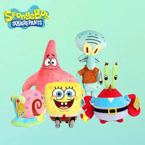 스폰지 밥 스퀘어 팬츠 오리지널 펜던트 플러시 장난감 게리 패트릭 스타 Squidward Tentacles 가방 배낭 열쇠 고리 인형 생일 선물