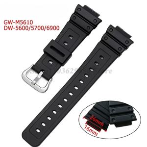 GW-M5610 DW-5600/5700/6900 남성용 방수 고무 스트랩 스포츠 시계 밴드 교체 여성용 팔찌 액세서리