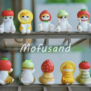 Mofusand 상어 고양이 블라인드 박스 시리즈 장난감 크리 에이 티브 데스크탑 만화 장식 인형 수집품 홈 인테리어 미스터리 박스 재미있는 선물